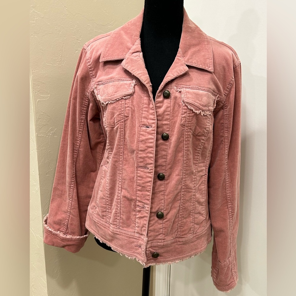 A.M.I. Dusty rose corduroy jacket- size Larg